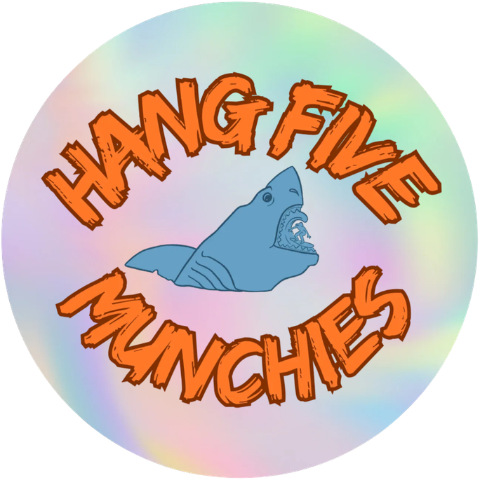 Hang Five Munchies bumper sticker
